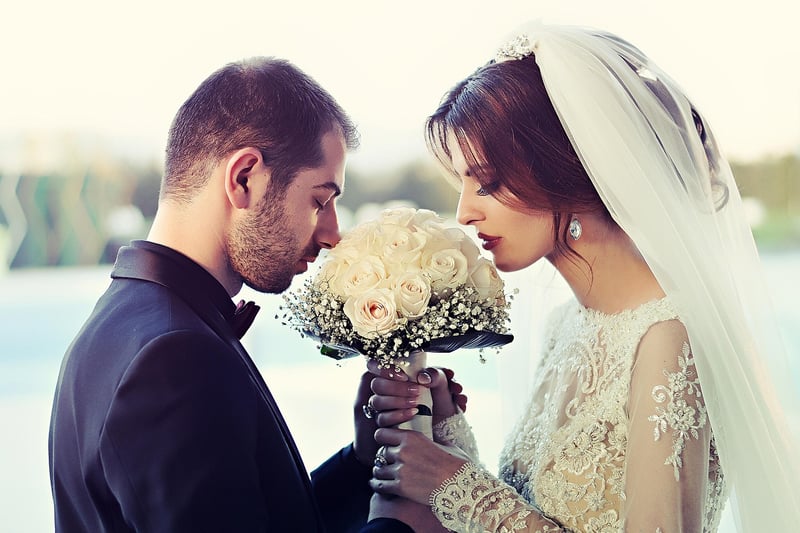 Bride walking in a fairy-tale setting